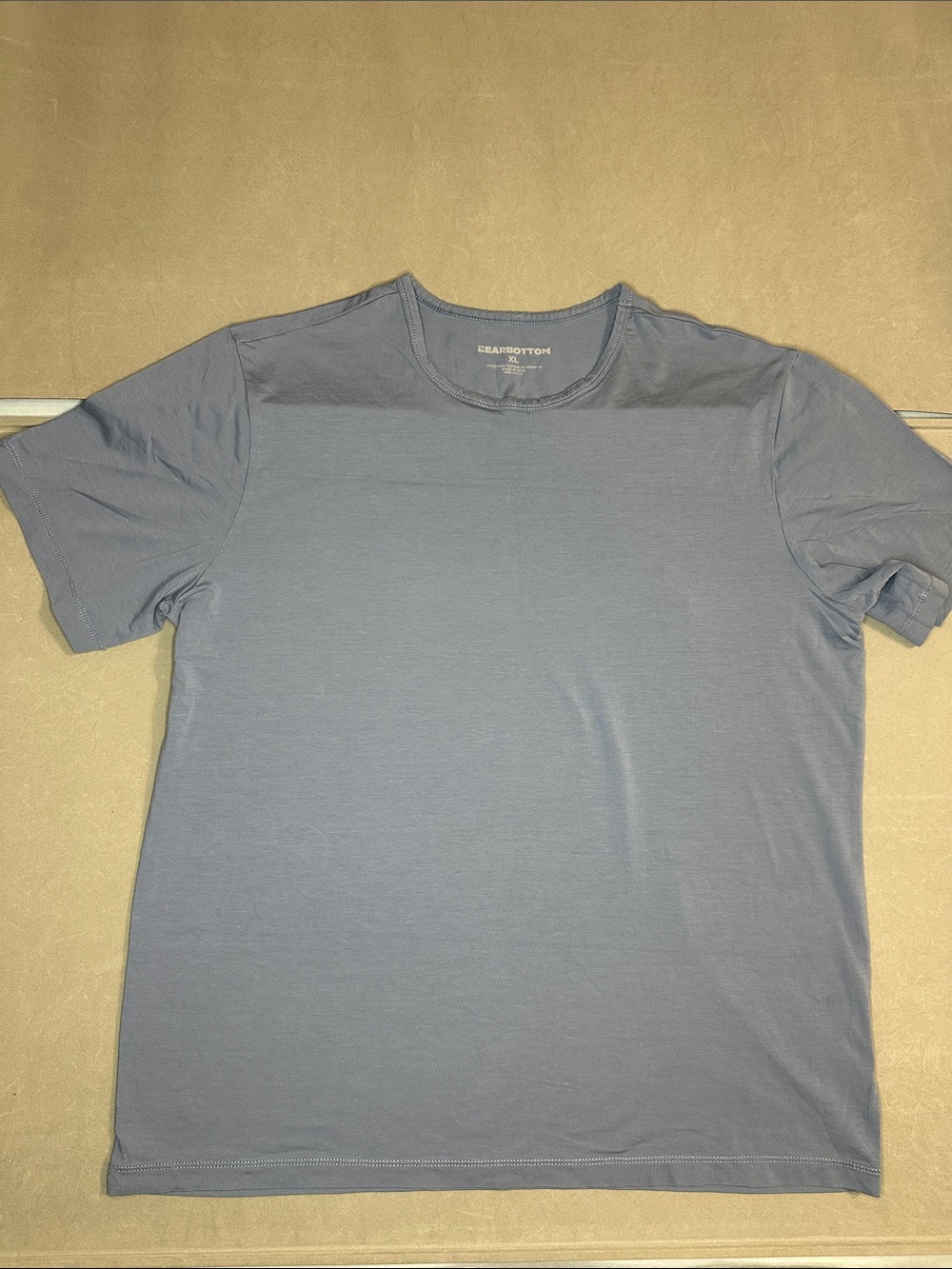BEARBOTTOM Crew Neck Short Sleeve Tee performance - Slate Blue XL